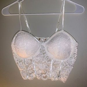 White corset type shirt